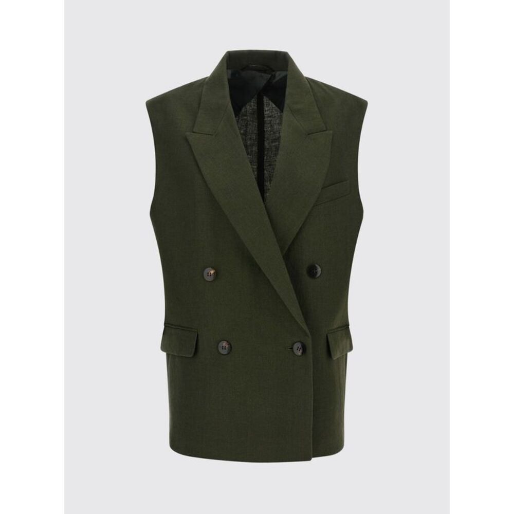 Max Mara Studio Waistcoat Woman Green